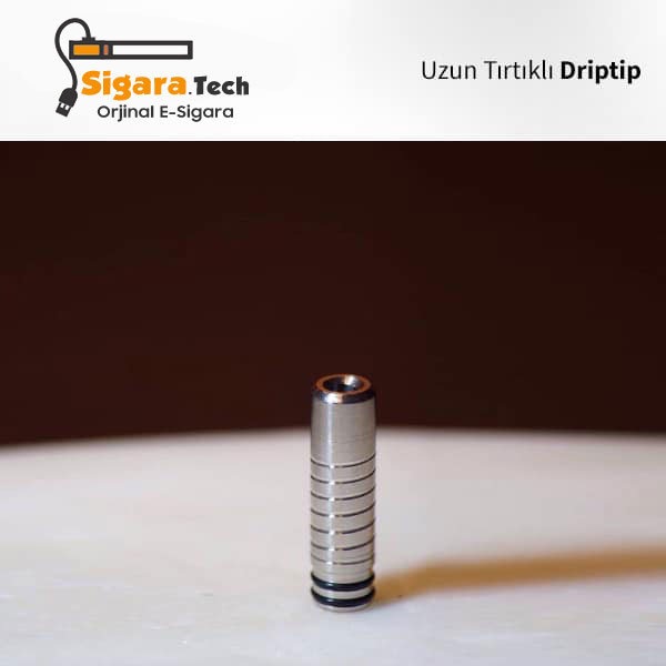 Uzun Tırtıklı Çelik Drip Tip