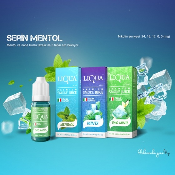 LiQua TWO Mint 30ML Elektronik Sigara Likiti - Görsel 2