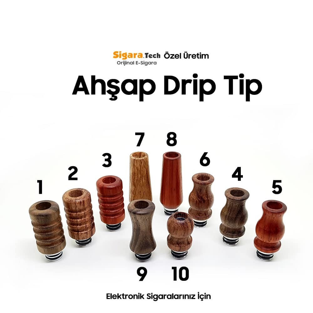 Premium Ahşap Drip Tip - Ağızlık - Görsel 3