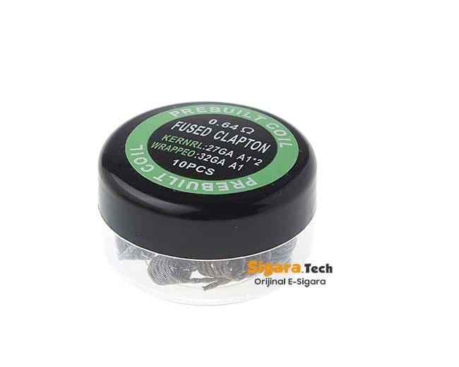 Fused Clapton Coil 0.64 oHm 10'lu Paket