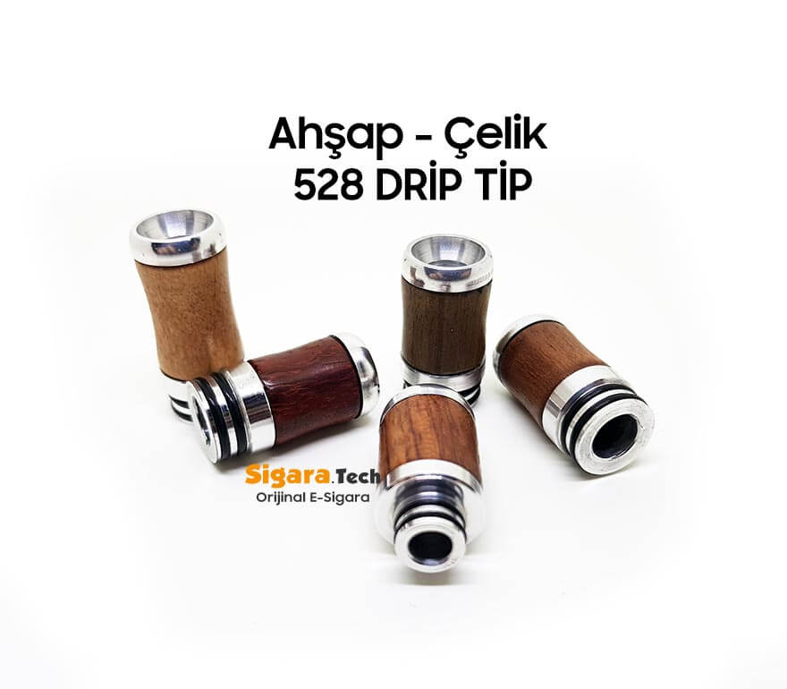 Ahşap Çelik Drip Tip - Görsel 2
