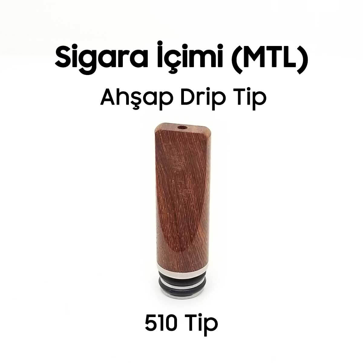 Sigara İçimi MTL Ahşap Drip Tip