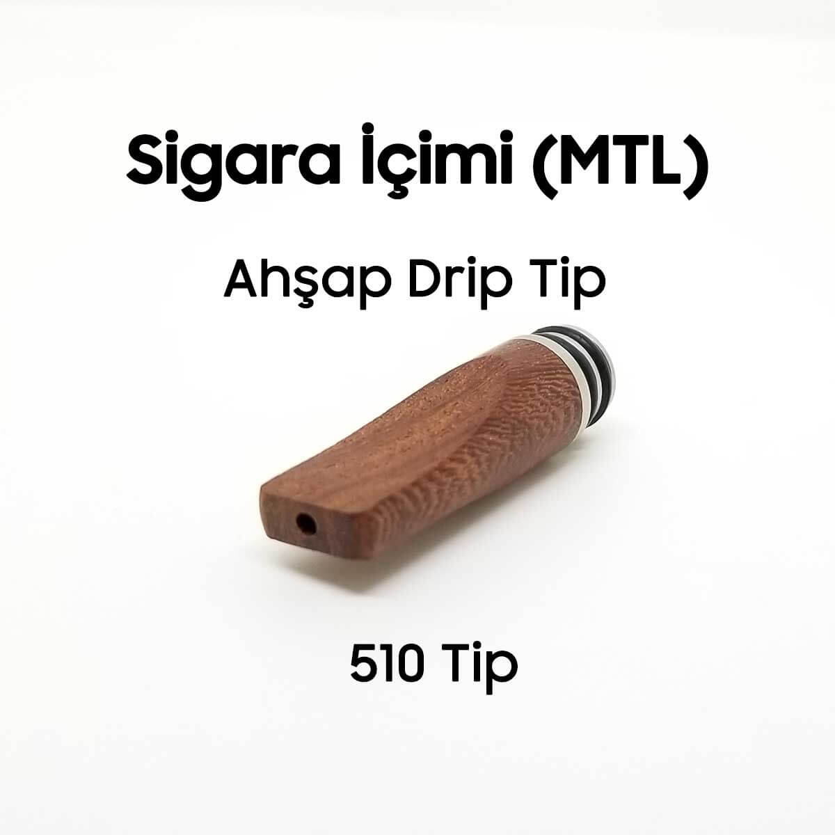 Sigara İçimi MTL Ahşap Drip Tip - Görsel 2