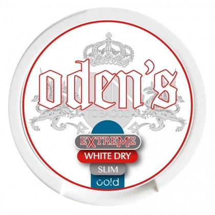 Oden's Extreme White Dry Slim Cold (Nikotin Torbası)