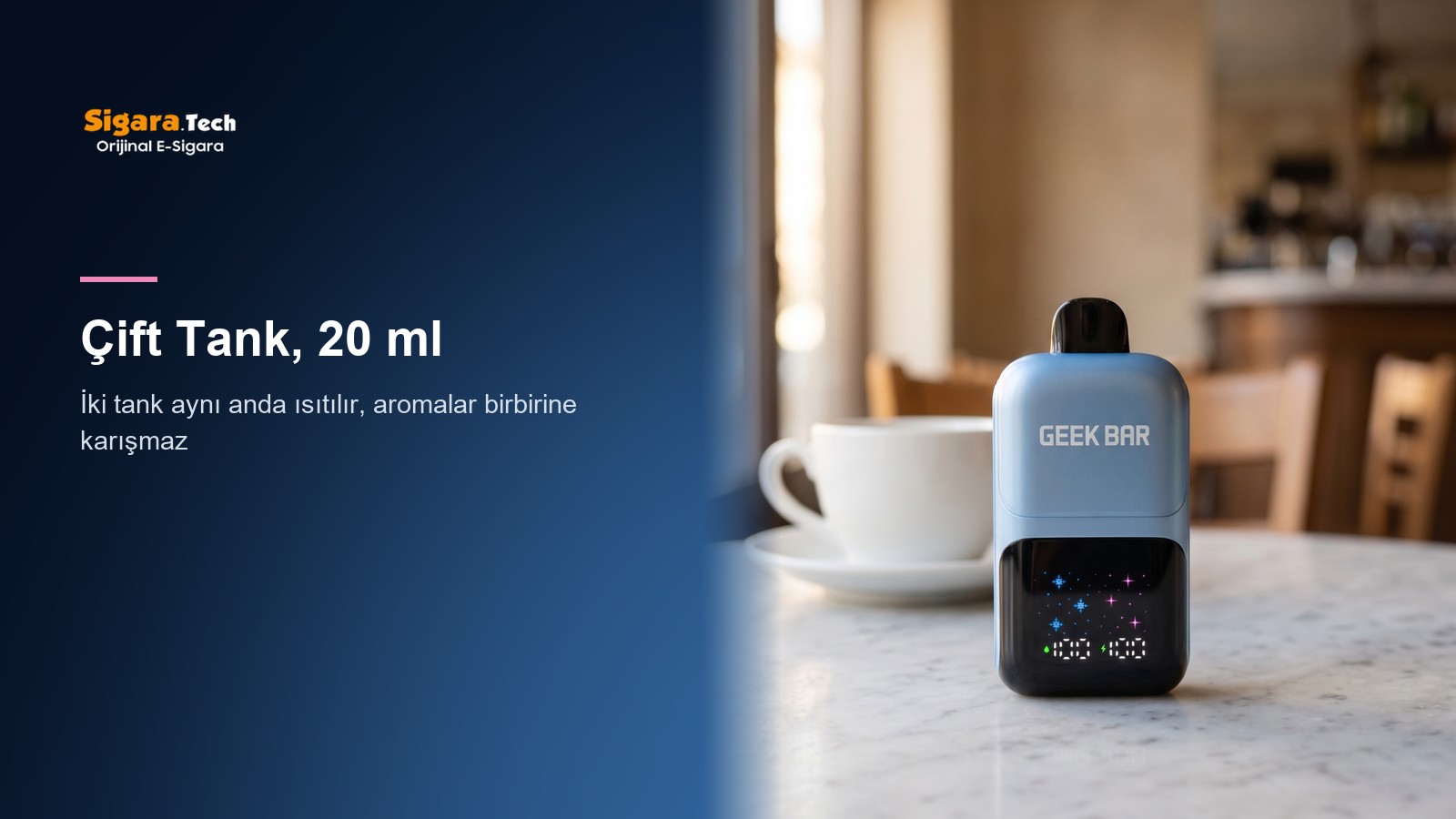 Çift Tank, 20 ml — Geek Bar 2GO 50000